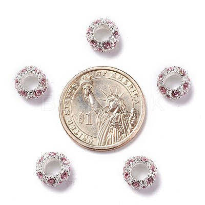 Alloy Rhinestone European Beads CPDL-H999-22-1-1