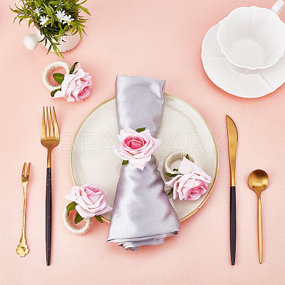 6Pcs Jute Braided Napkin Rings DJEW-CP0001-20A-1