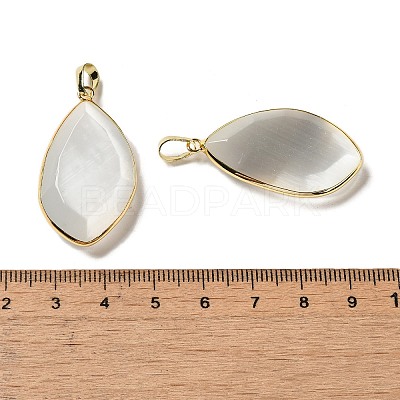 Cat Eye Pendants G-K338-08G-06-1