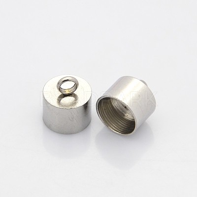 Tarnish Resistant 304 Stainless Steel Cord Ends STAS-N034-02-1