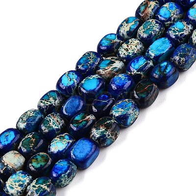 Natural Imperial Jasper Beads Strands G-N342-62B-1
