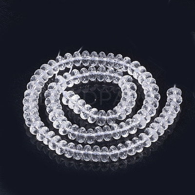 Synthetic Quartz Crystal Beads Strands G-S285-15-1