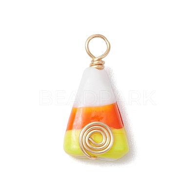 Handmade Lampwork Pendants PALLOY-JF02666-1