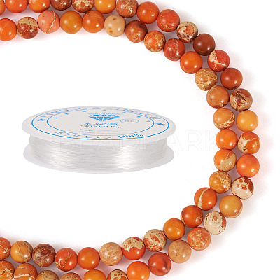 DIY Natural Regalite/Imperial Jasper/Sea Sediment Jasper Beads Bracelets Making KIts DIY-TA0002-69B-1
