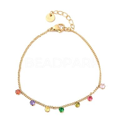 304 Stainless Steel Charm Bracelets LS-BJEW-A047-02G-1