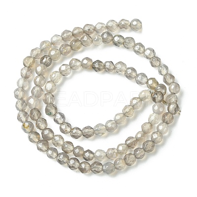Natural Agate Round Beads Strand X-G-L084-4mm-08-1