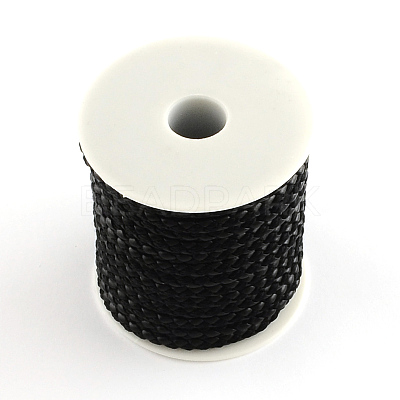 Braided PU Leather Cord LC-Q008-01-1