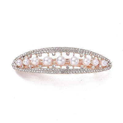 Alloy Crystal Rhinestone Hair Barrettes LS-PHAR-D012-02LG-1