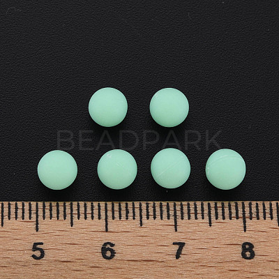 Opaque Acrylic Beads PAB702Y-B01-06-1