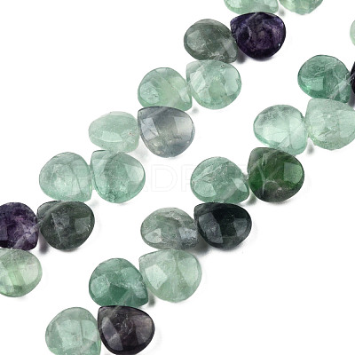 Natural Purple Fluorite Gemstone Beads Strands X-G-T006-04-1