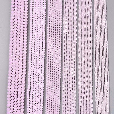 Glass Beads Strands EGLA-A044-J1mm-D02-1
