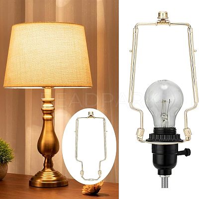 Iron Lamp Shade Harp Holder AJEW-OC0002-67G-1