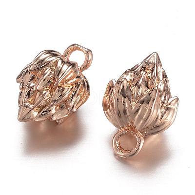 Long-Lasting Plated Brass Charms KK-P060-05-RS-1