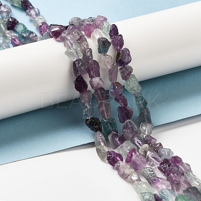 Raw Rough Natural Fluorite Beads Strands G-I283-G02-01-1