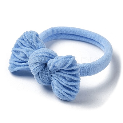 Bowknot Nylon Elastic Hair Ties OHAR-D010-02-1