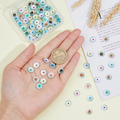 100Pcs Glass Craft Eyes Cabochons DIY-DC0002-68A-1