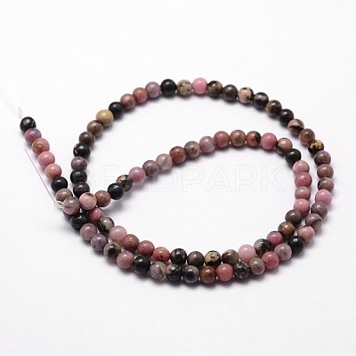 Natural Rhodonite Beads Strands X-G-D840-59-6mm-1