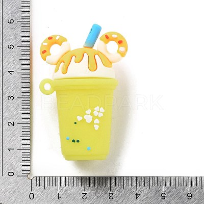 PVC Opaque Plastic Big Pendants X-KY-D022-05B-1