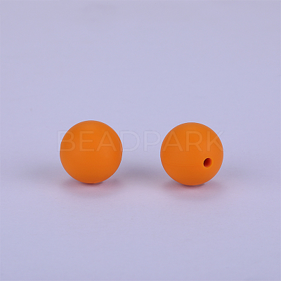Round Silicone Focal Beads SI-JX0046A-97-1
