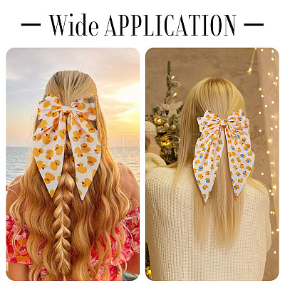 3Pcs 3 Colors Cloth Hair Barrettes for Women Girl OHAR-TA0001-15-1