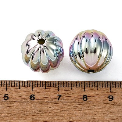 UV Plating Opaque Acrylic Beads OACR-G052-03-1