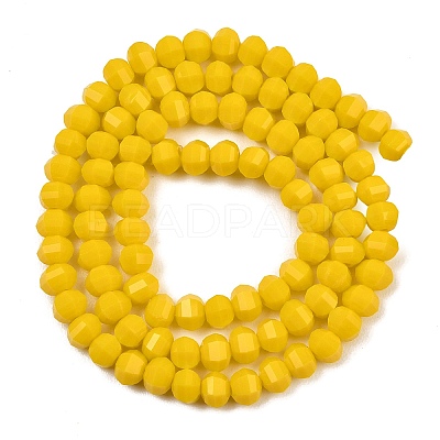 Opaque Glass Beads Strands GLAA-G125-01C-03-1