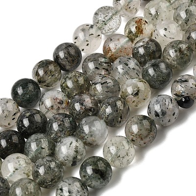 Natural Fuchsite Beads Strands G-K285-40D-1-1