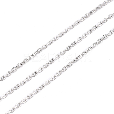 Tarnish Resistant 304 Stainless Steel Cable Chains CHS-D033-03P-02-1