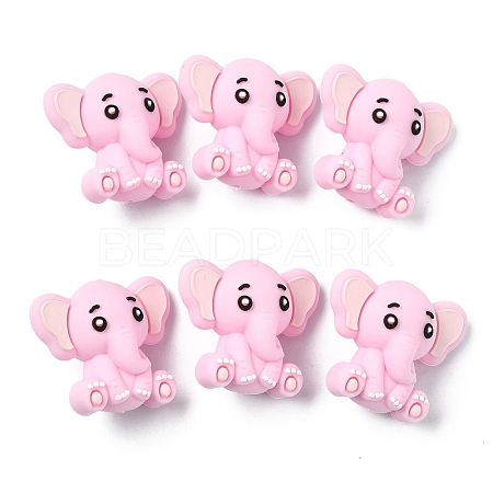 6Pcs Silicone Beads SIL-YW0002-10E-1