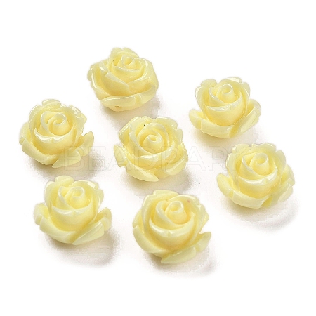 Synthetic Coral Carved Beads CORA-H003-01A-12-1