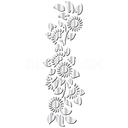 2Pcs Mirror Wall Stickers DIY-CN0001-97-1