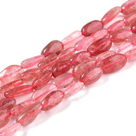 Natural Strawberry Quartz Beads Strands G-G018-44-1