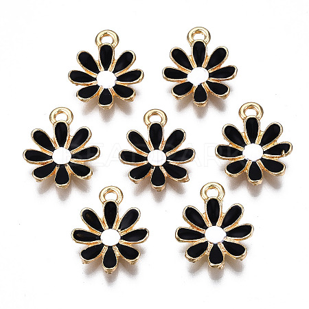 Light Gold Plated Alloy Pendants ENAM-T009-39D-1