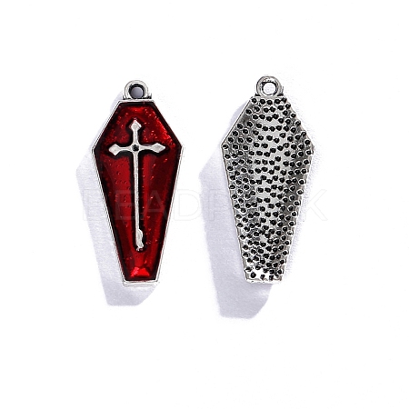 Halloween Alloy Enamel Pendants PW-WGC2B6D-01-1