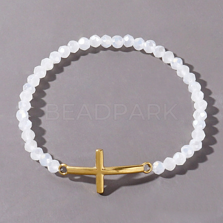 Cross with Class Bead Bracelet for Women SW0705-4-1