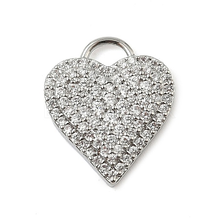Brass Micro Pave Cubic Zirconia Pendants KK-I276-29P-02-1