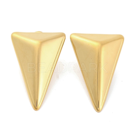 Ion Plating(IP) 304 Stainless Steel Stud Earrings for Women EJEW-N054-07G-1