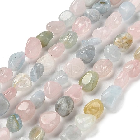 Natural Morganite Beads Strands G-P497-01E-33-1