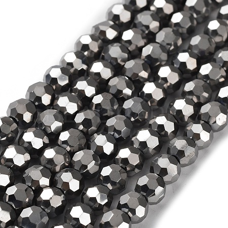 Electroplate Glass Bead Strands LS-EGLA-R042-6mm-06-1