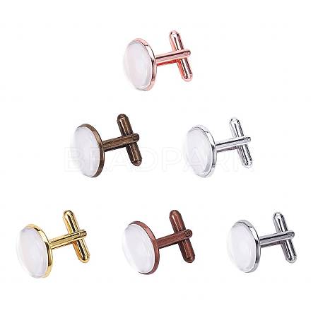   Rack Plating Brass Cuff Button KK-PH0035-48-1