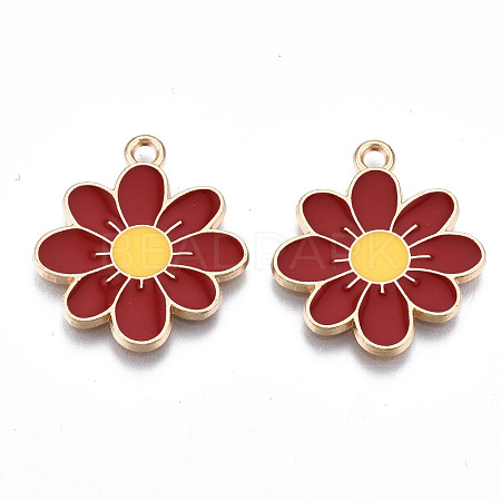 Eco-Friendly Alloy Enamel Pendants X-ENAM-Q437-041C-NR-1