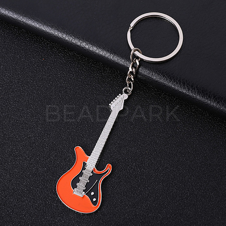 Baking Paint Zinc Alloy Keychain KEYC-PW0002-060B-1