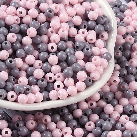 Opaque Acrylic Beads X1-OACR-H118-07B-09-1