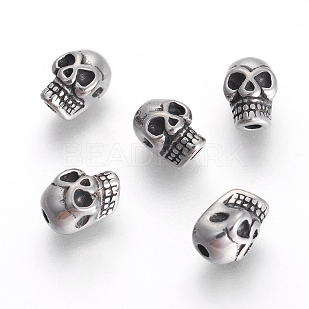 304 Stainless Steel Beads STAS-F194-08AS-1