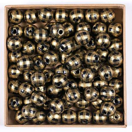 Natural Wooden Beads WOOD-WH0115-05I-1