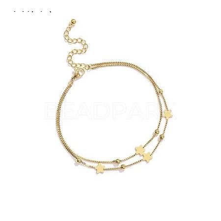 Stainless Steel Charm Anklets for Women WG18C2B-66-1