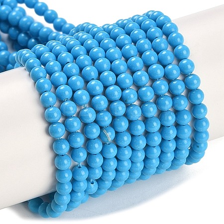 Synthetic Turquoise Beads Strands G-U004-02F-1