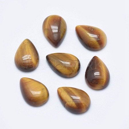 Natural Tiger Eye Cabochons G-P384-N02-1