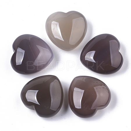 Natural Grey Agate Healing Stones G-R418-24-1-1