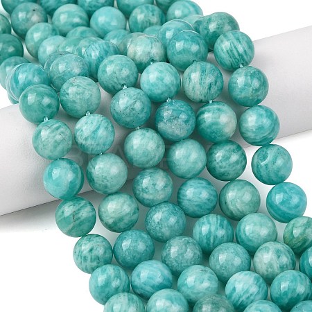 Natural Amazonite Beads Strands G-G453-A02-10mm-1